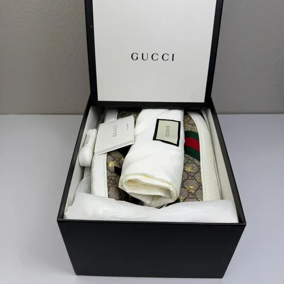 Mens Gucci Ace GG Supreme "Bees' Sneakers U.S. Size 8.5 - Picture 12 of 12